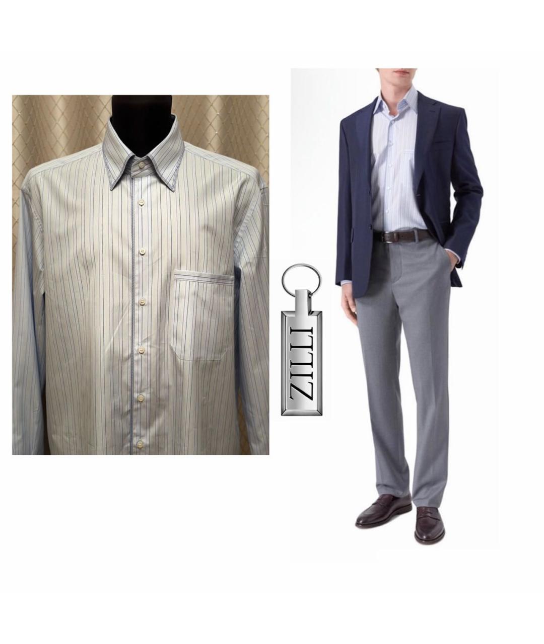 ZILLI Мульти хлопковая классическая рубашка, фото 2