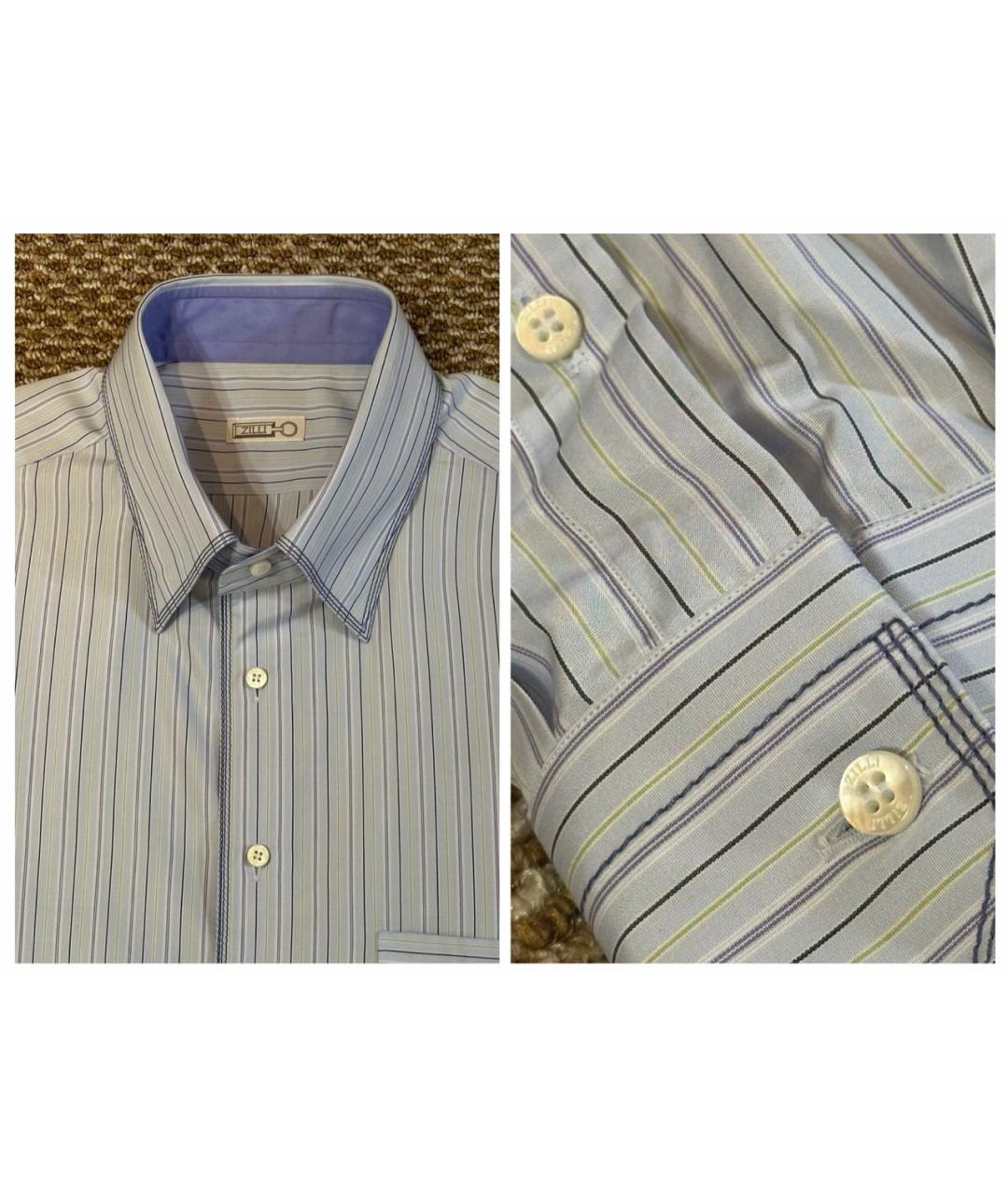 ZILLI Мульти хлопковая классическая рубашка, фото 4