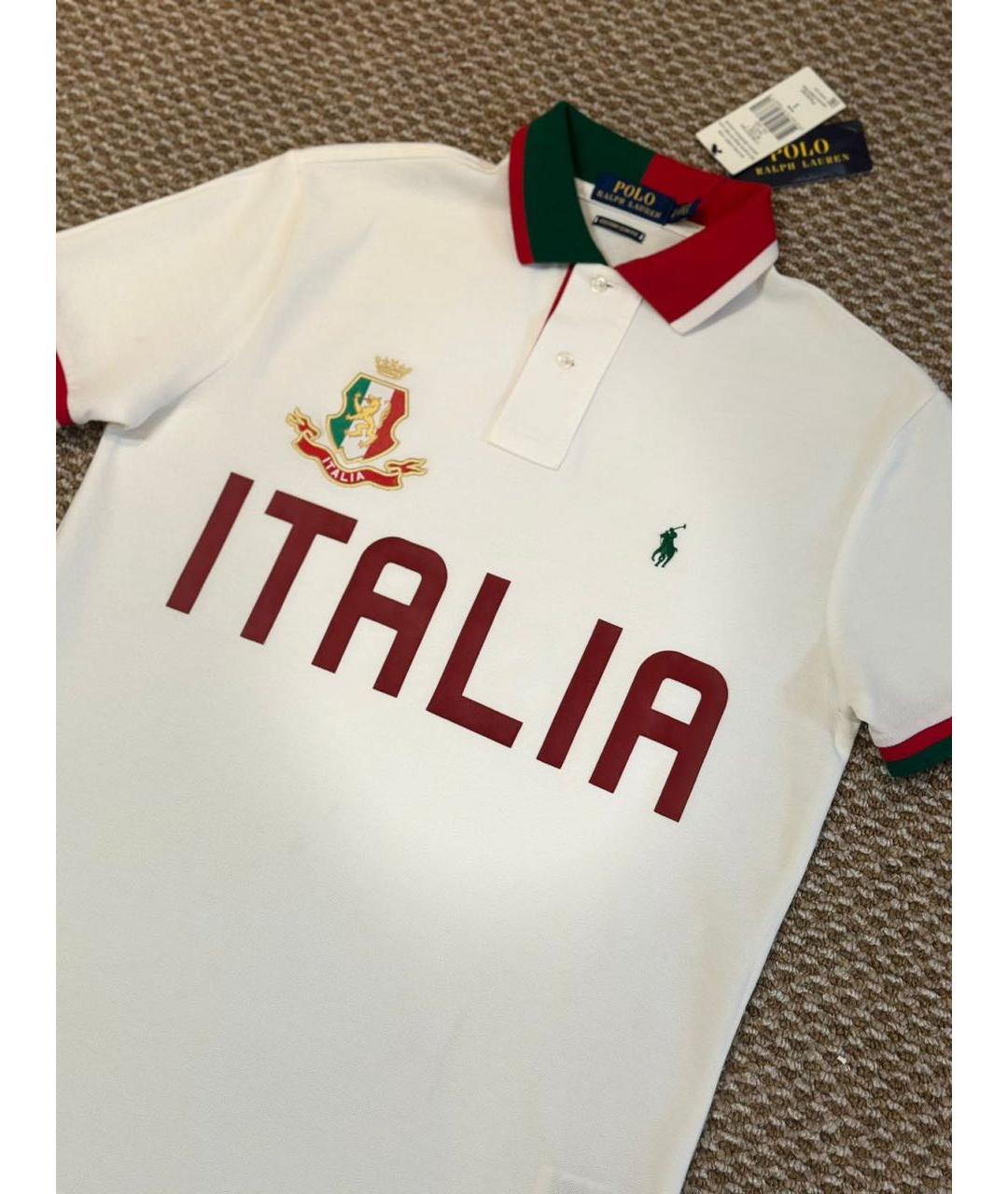 POLO RALPH LAUREN Мульти хлопковое поло с коротким рукавом, фото 2