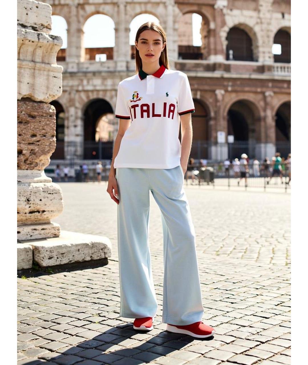 POLO RALPH LAUREN Мульти хлопковая футболка, фото 3