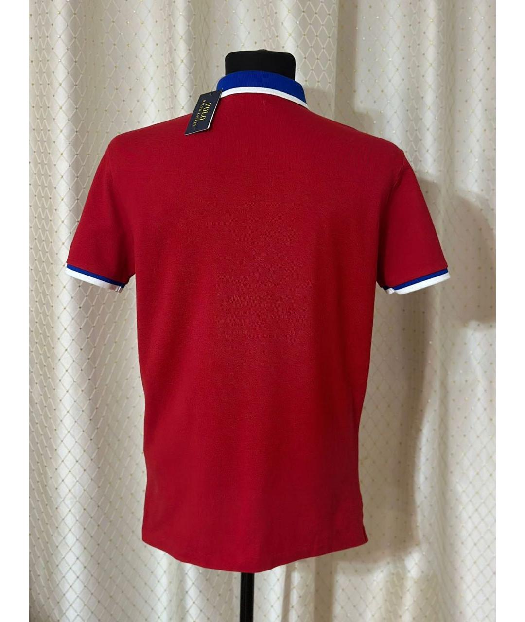 POLO RALPH LAUREN Красная хлопковая футболка, фото 4