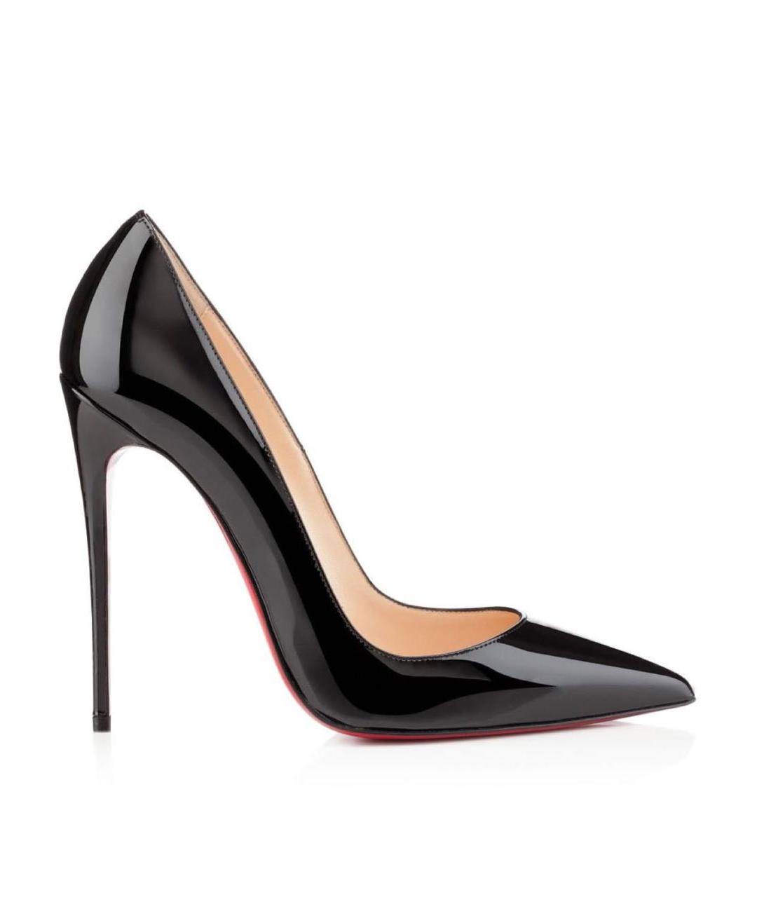 CHRISTIAN LOUBOUTIN Черные туфли из лакированной кожи, фото 1