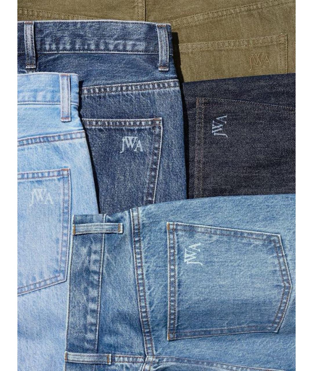 J.W.ANDERSON Синие хлопковые прямые джинсы, фото 3