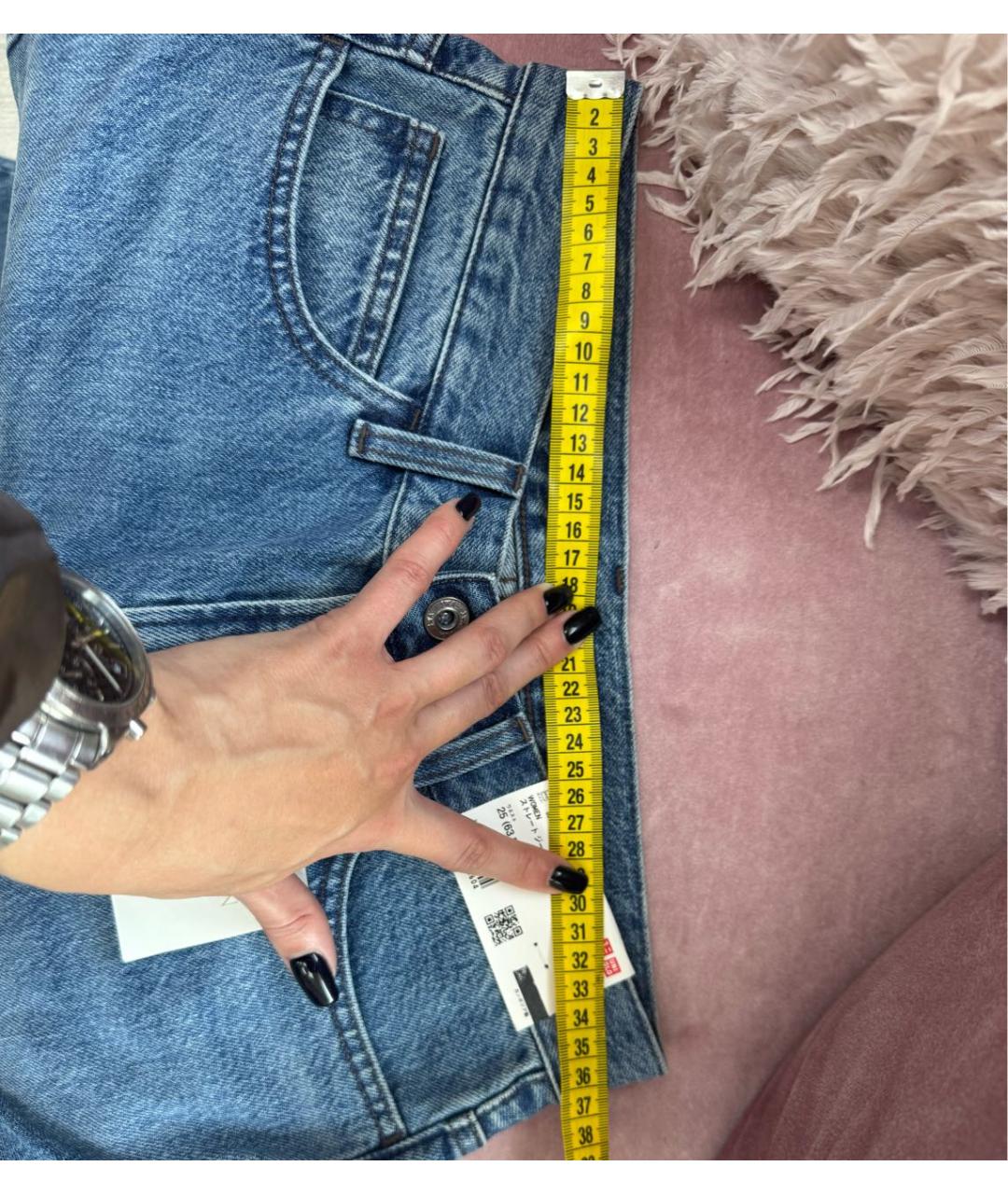 J.W.ANDERSON Синие хлопковые прямые джинсы, фото 5