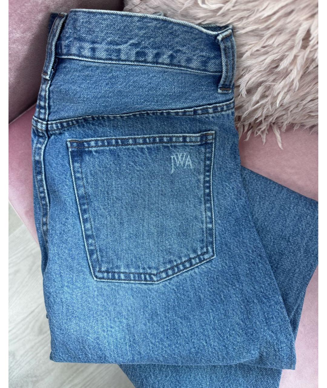 J.W.ANDERSON Синие хлопковые прямые джинсы, фото 4