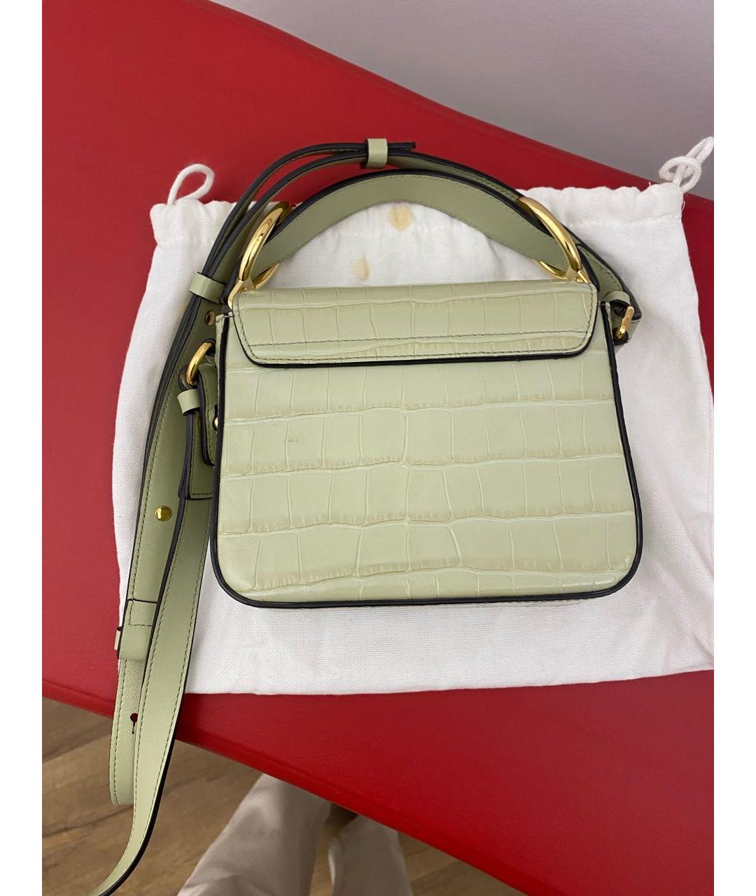 CHLOE Зеленая кожаная сумка через плечо, фото 2