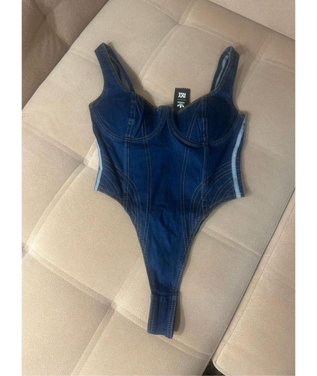 ADIDAS Темно-синий деним корсет, фото 2