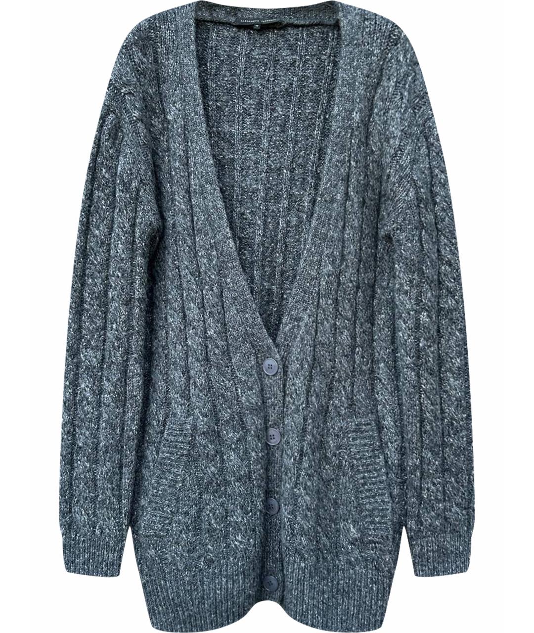 ALEXANDER TEREKHOV Серый шерстяной кардиган, фото 1