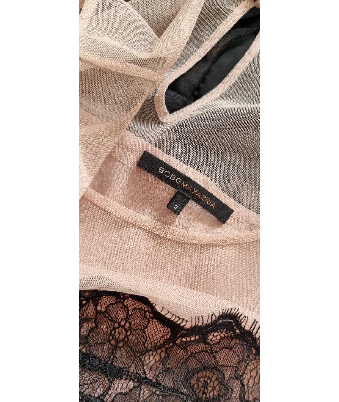 BCBG MAXAZRIA Бежевое коктейльное платье, фото 6