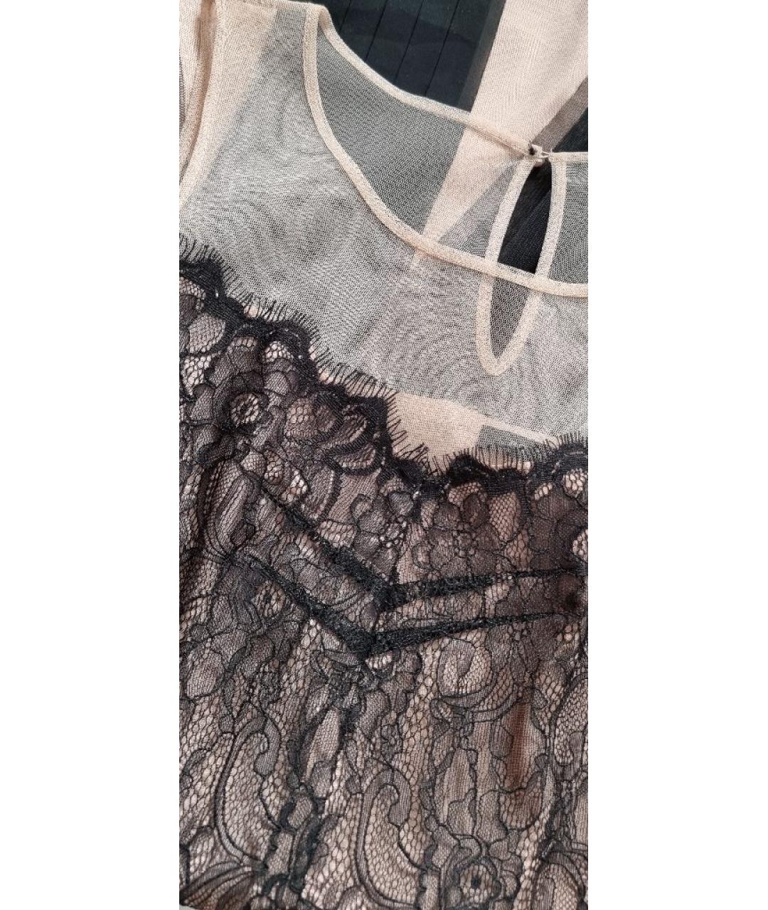 BCBG MAXAZRIA Бежевое коктейльное платье, фото 9