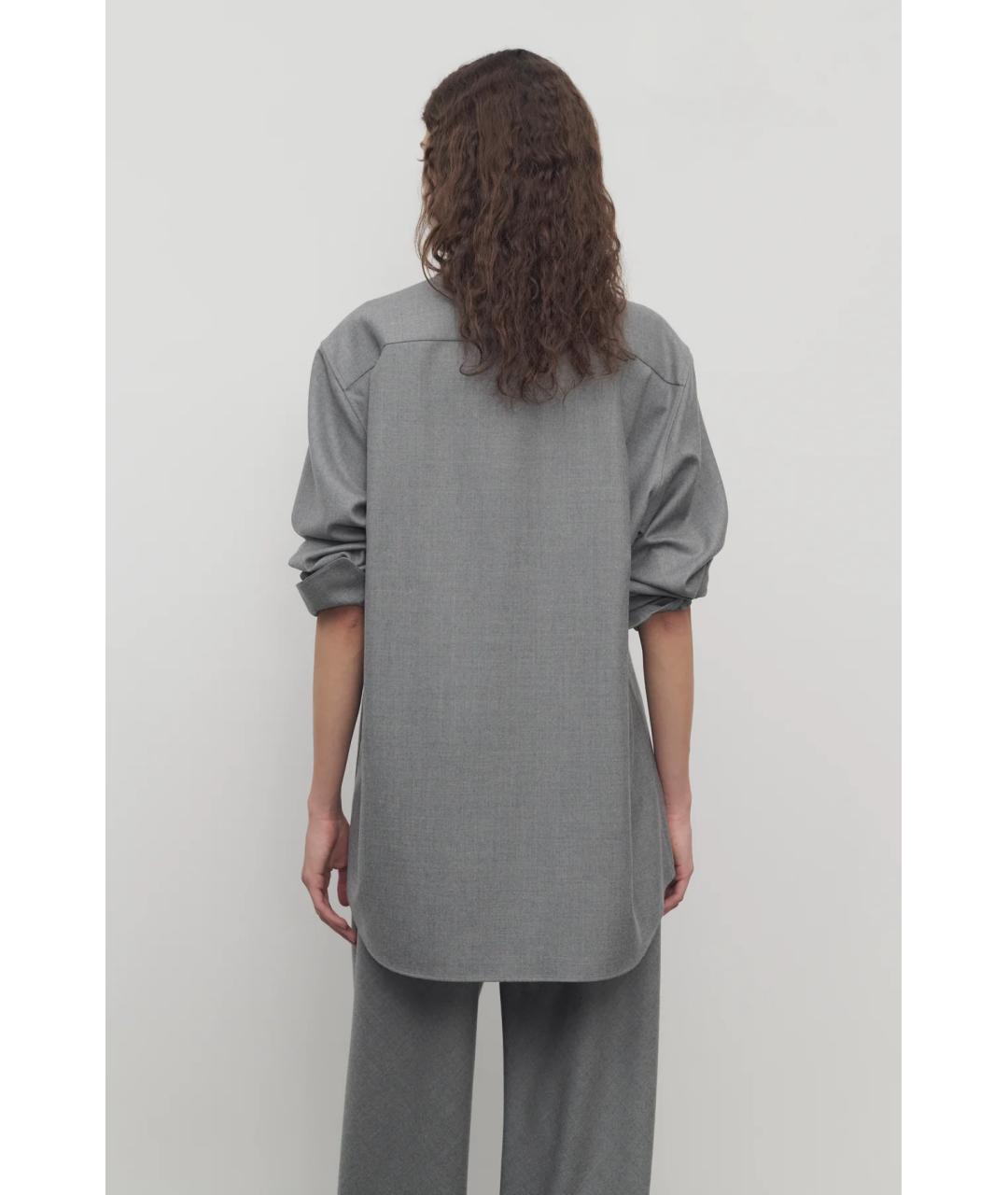 THE ROW Серая шерстяная рубашка, фото 4