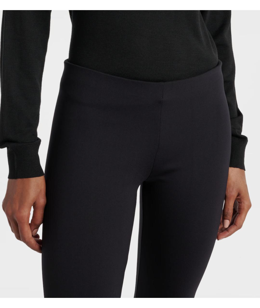 THE ROW Черные полиамидовые леггинсы и велосипедки, фото 4