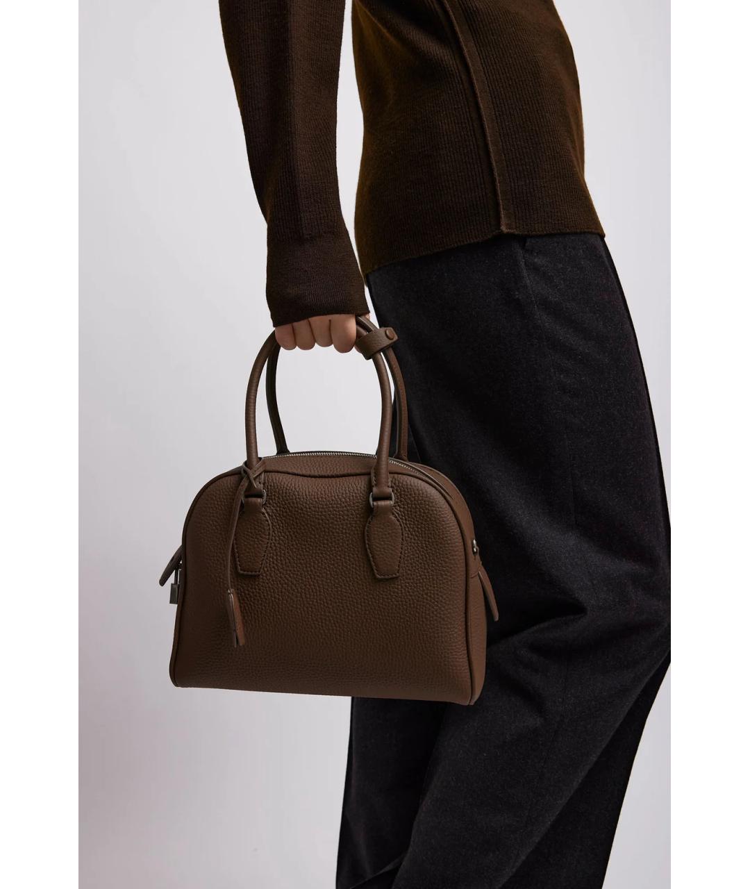 THE ROW Зеленая кожаная сумка тоут, фото 2