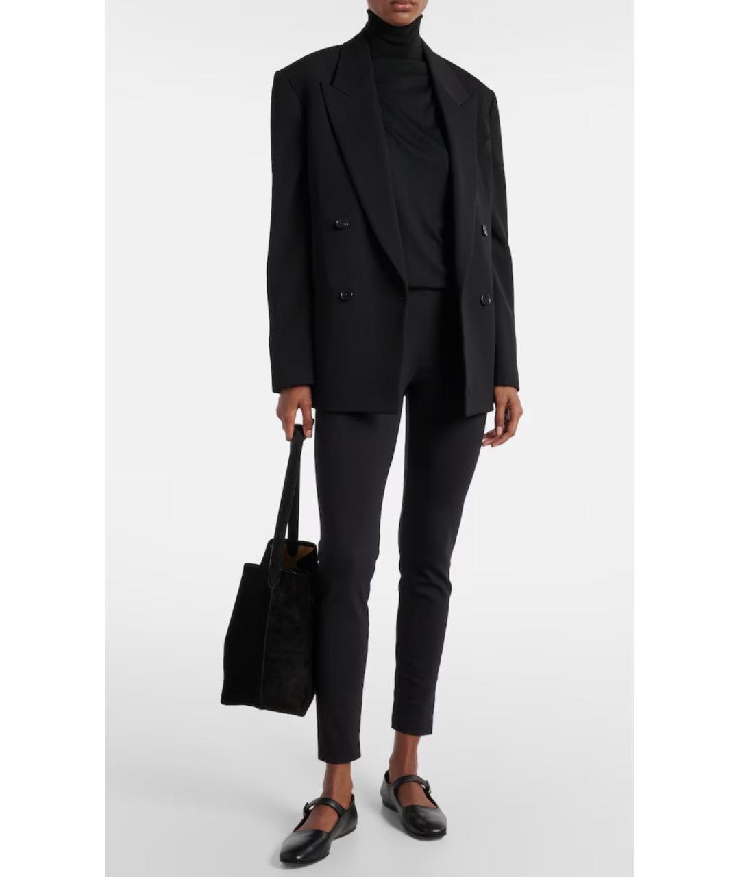 THE ROW Черные полиамидовые леггинсы и велосипедки, фото 2