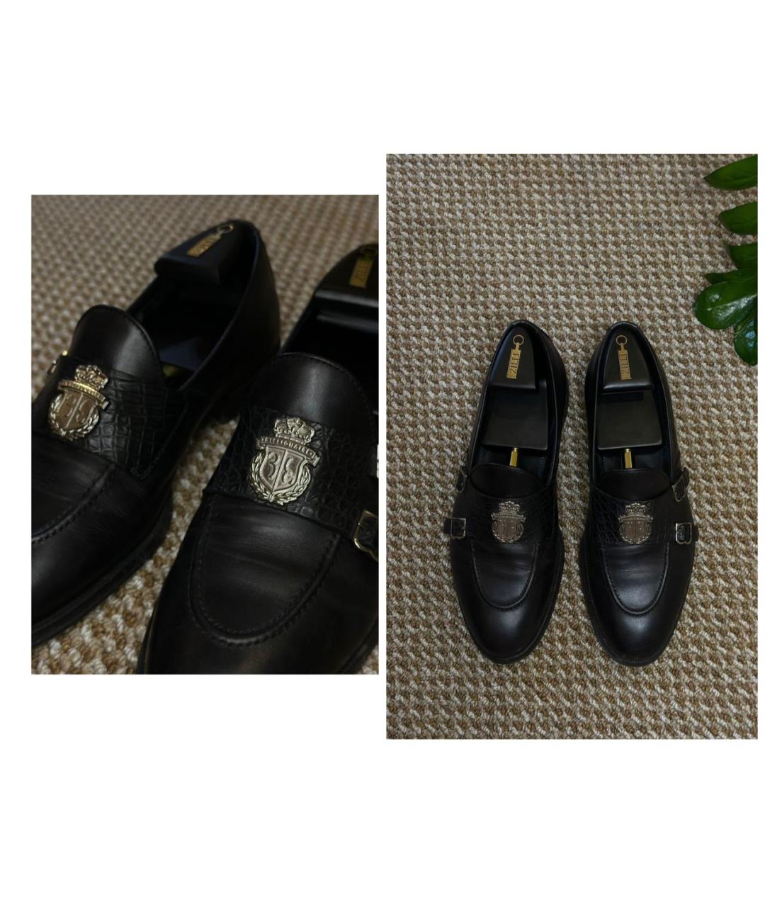 BILLIONAIRE Черные кожаные туфли, фото 7
