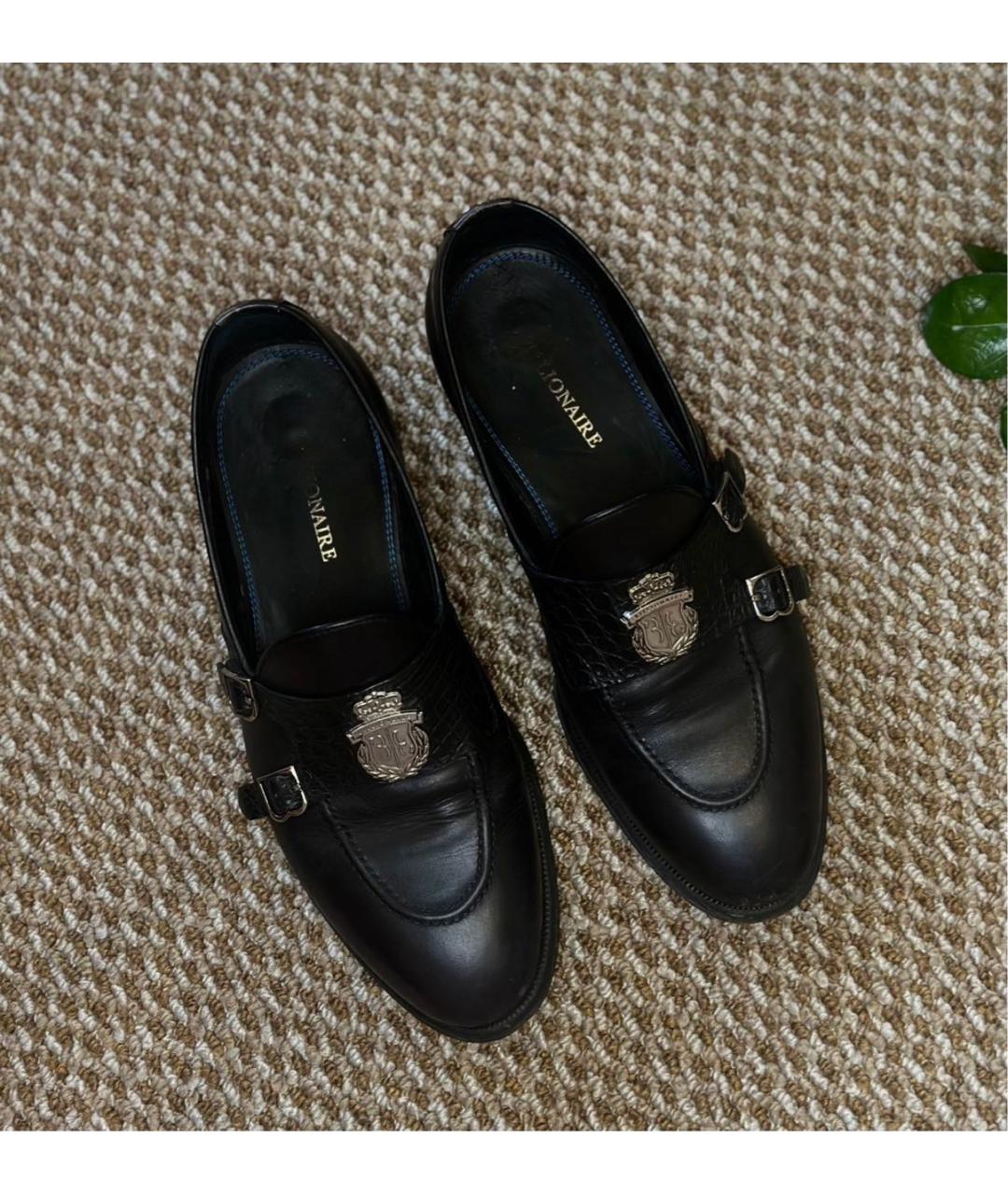 BILLIONAIRE Черные кожаные туфли, фото 5