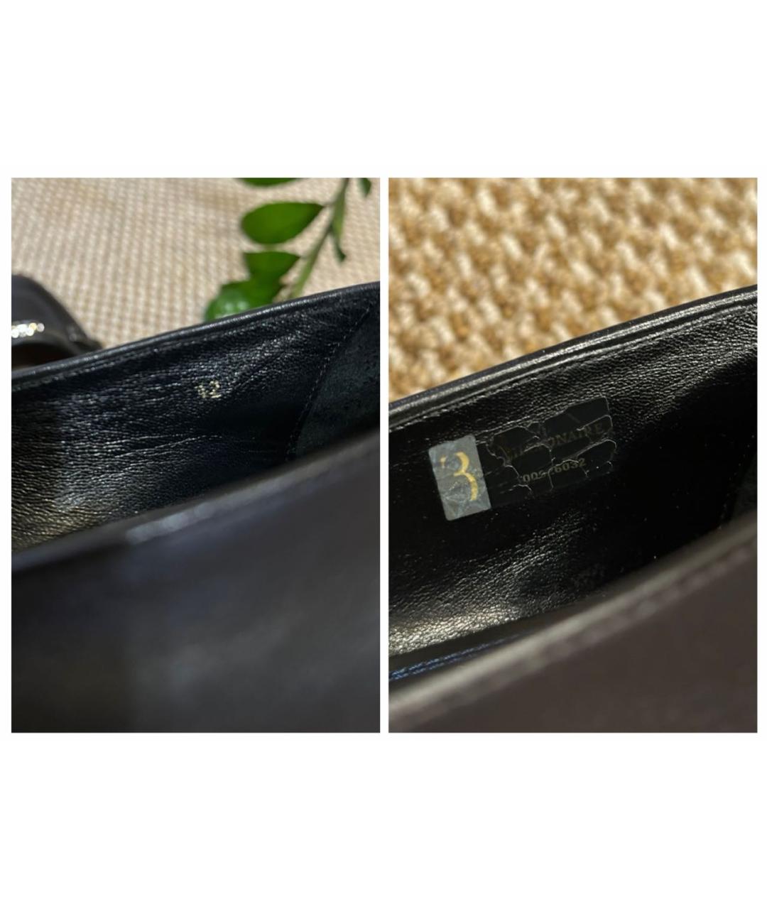 BILLIONAIRE Черные кожаные туфли, фото 6