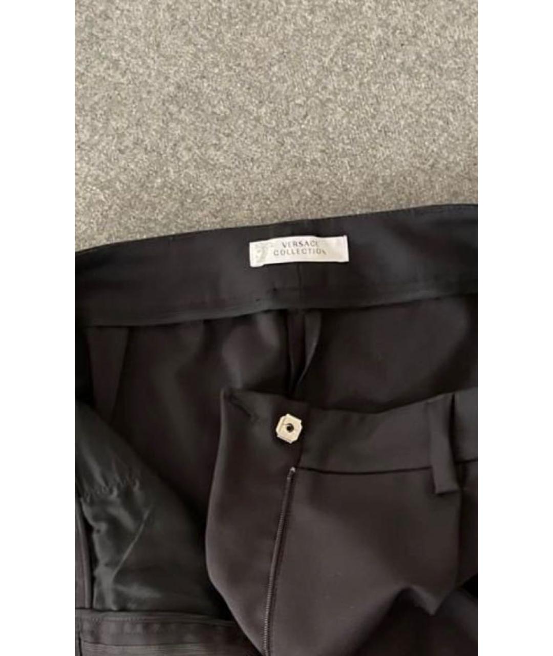 VERSACE COLLECTION Черные хлопковые шорты, фото 2