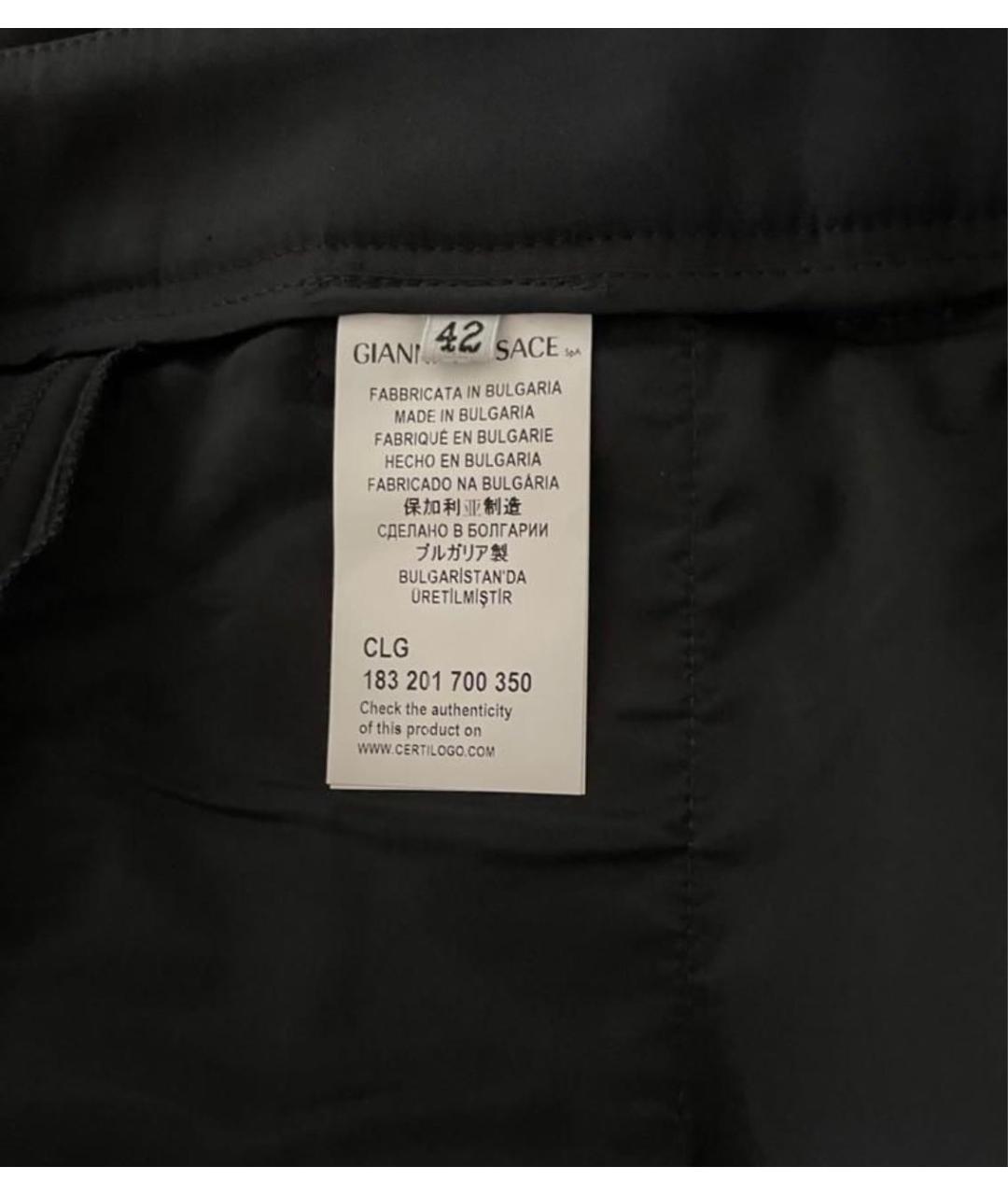 VERSACE COLLECTION Черные хлопковые шорты, фото 5