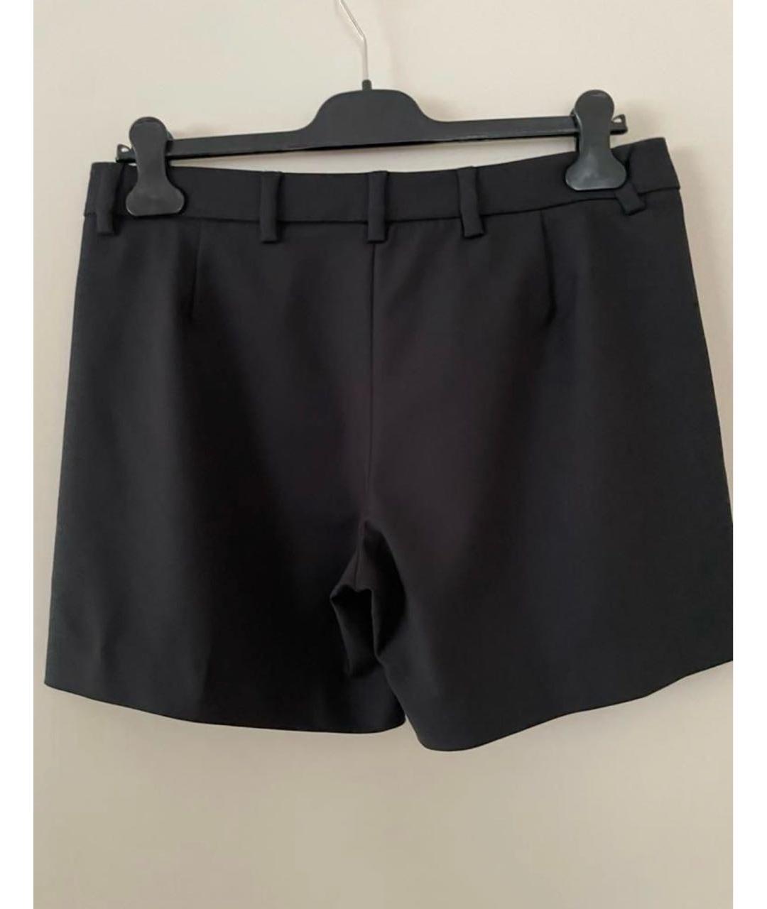 VERSACE COLLECTION Черные хлопковые шорты, фото 4