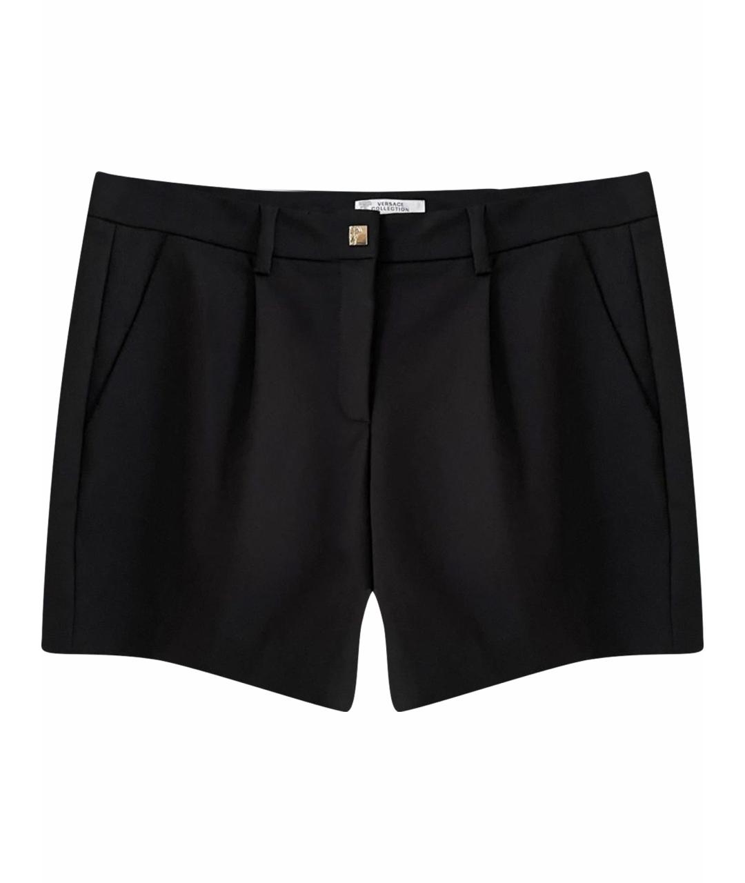 VERSACE COLLECTION Черные хлопковые шорты, фото 1