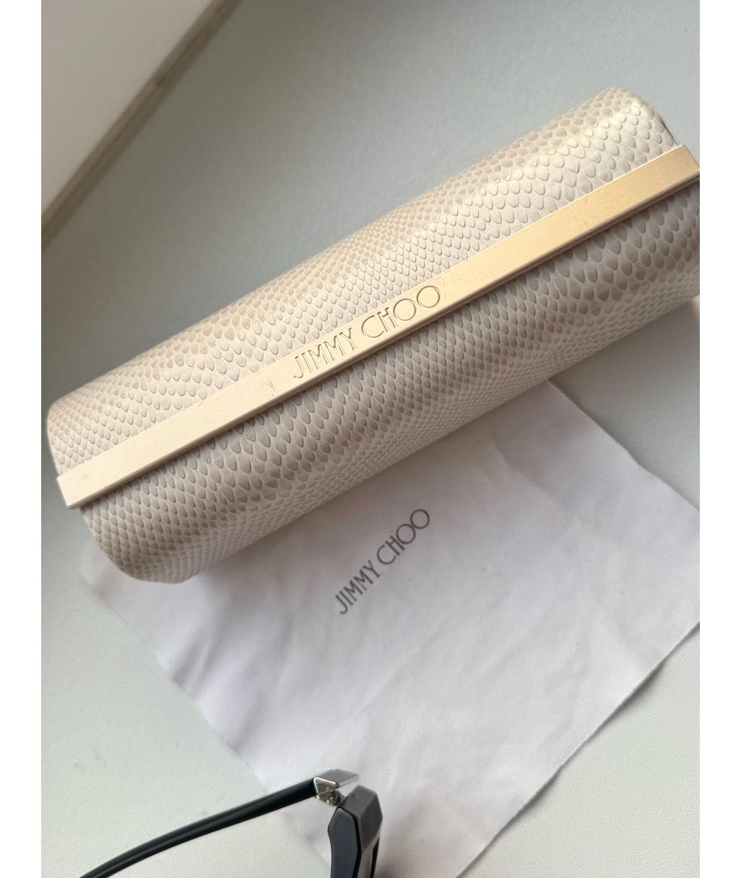 JIMMY CHOO Черные пластиковые солнцезащитные очки, фото 4