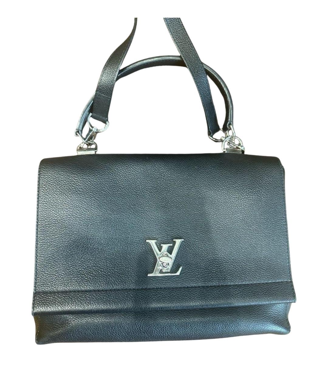 LOUIS VUITTON Черная кожаная сумка через плечо, фото 1