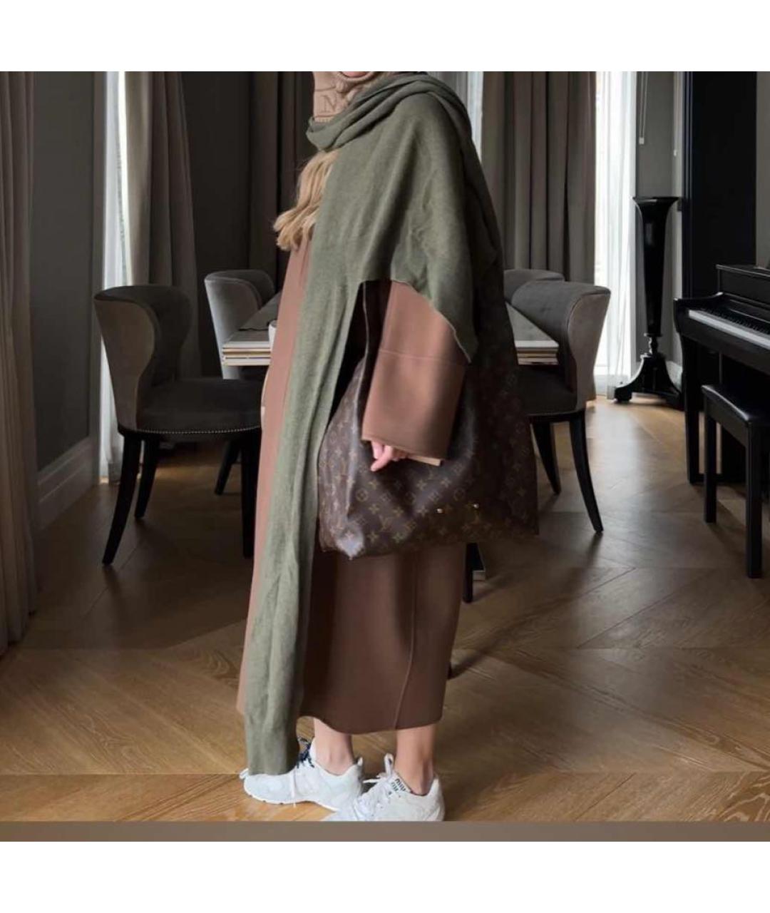 LEMAIRE Зеленый кашемировый шарф, фото 3