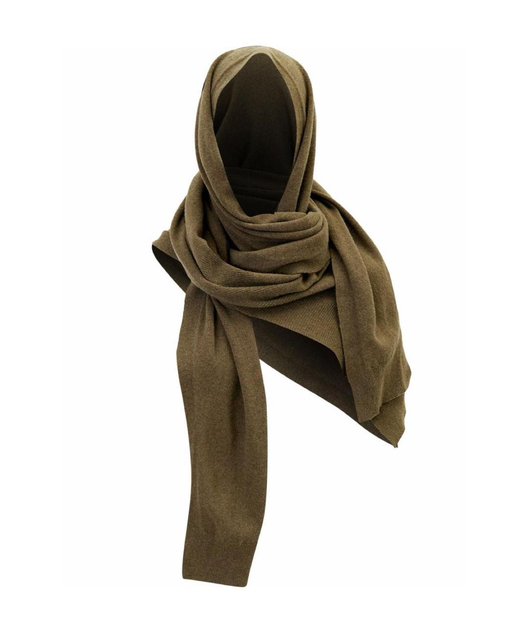 LEMAIRE Зеленый кашемировый шарф, фото 1