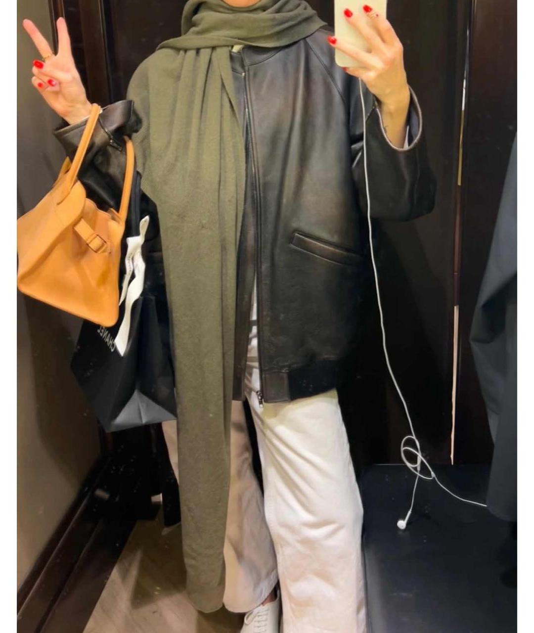 LEMAIRE Зеленый кашемировый шарф, фото 2