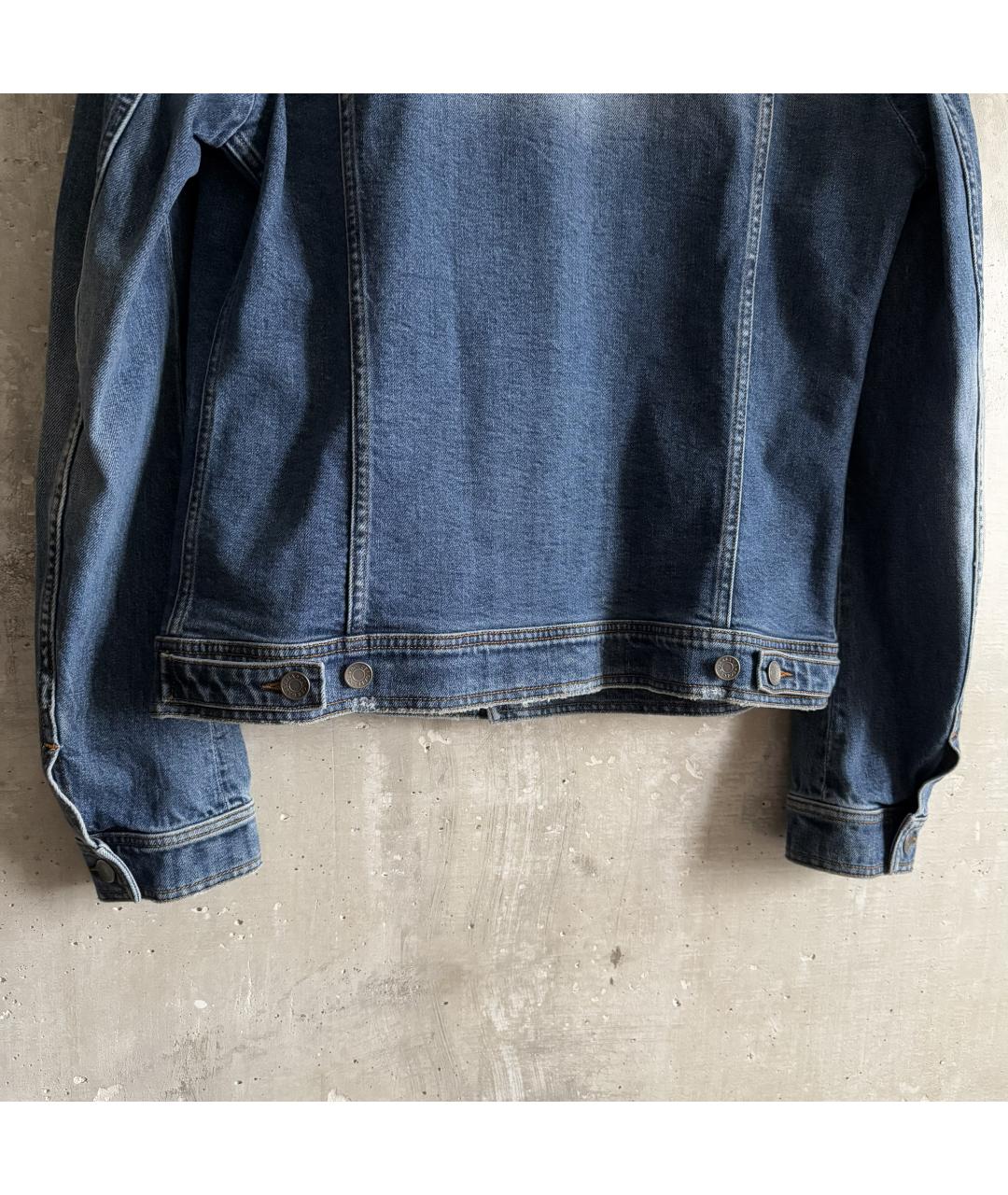 DOLCE&GABBANA Синяя хлопковая куртка, фото 4