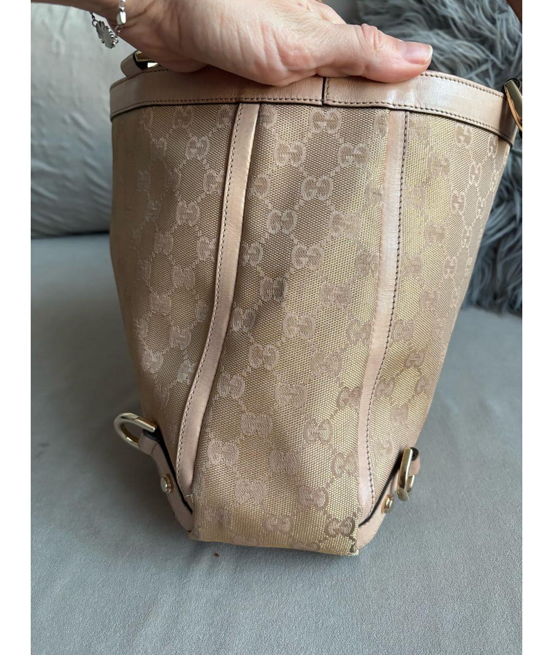 GUCCI Розовая жаккардовая сумка с короткими ручками, фото 7