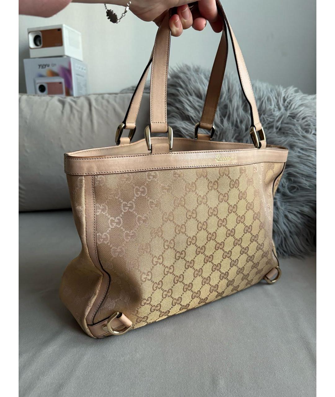 GUCCI Розовая жаккардовая сумка с короткими ручками, фото 2