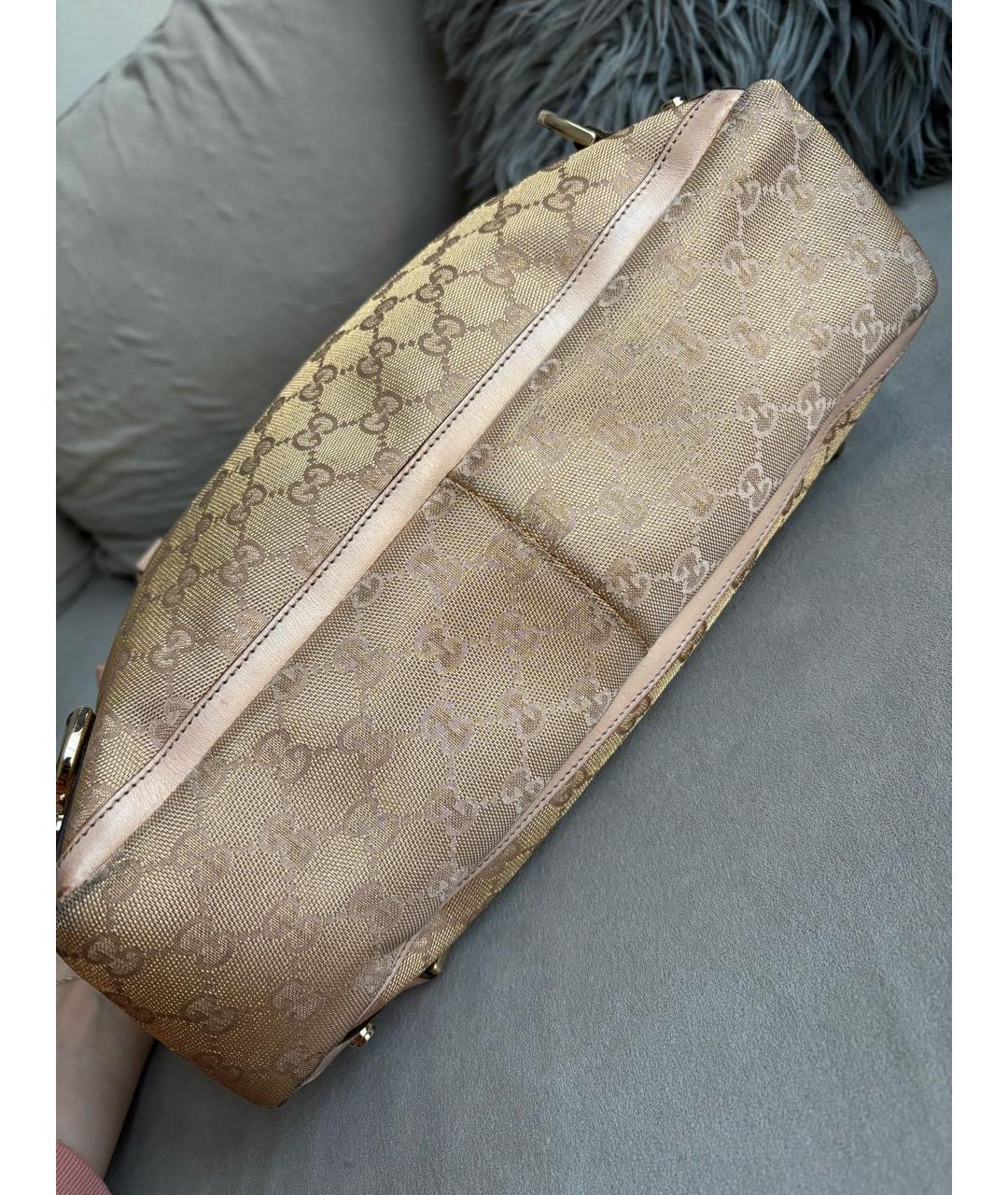 GUCCI Розовая жаккардовая сумка с короткими ручками, фото 6