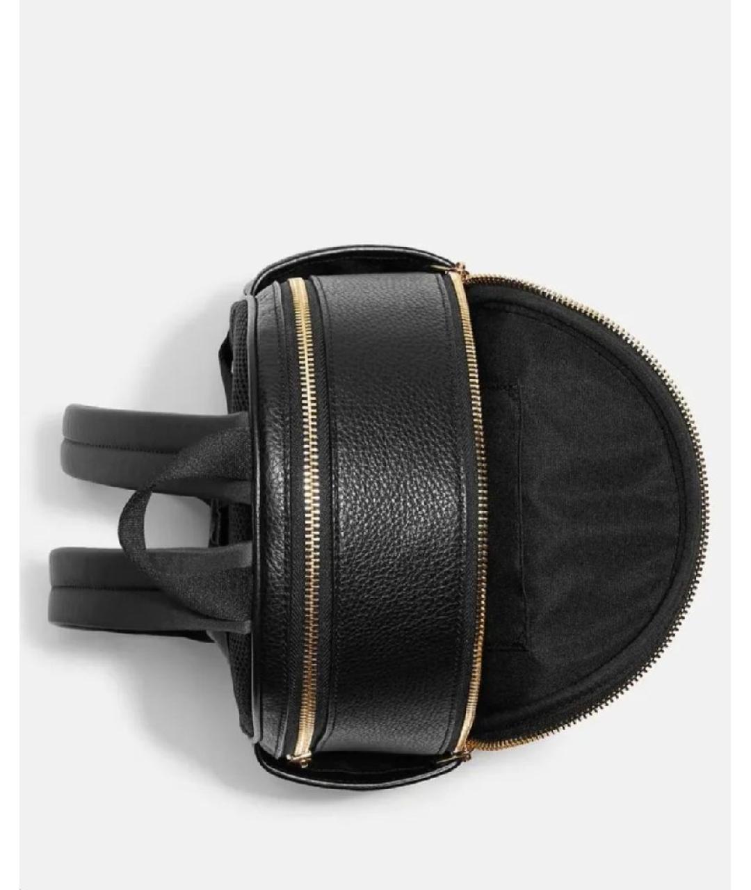 COACH Черный кожаный рюкзак, фото 3