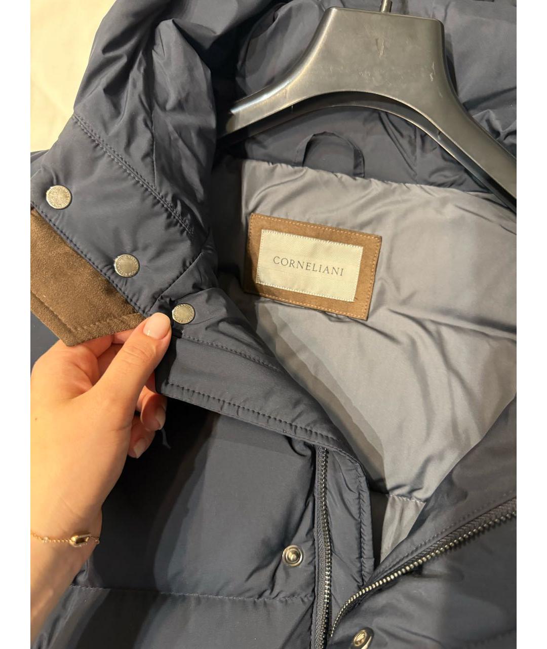 CORNELIANI Темно-синий пуховик, фото 3