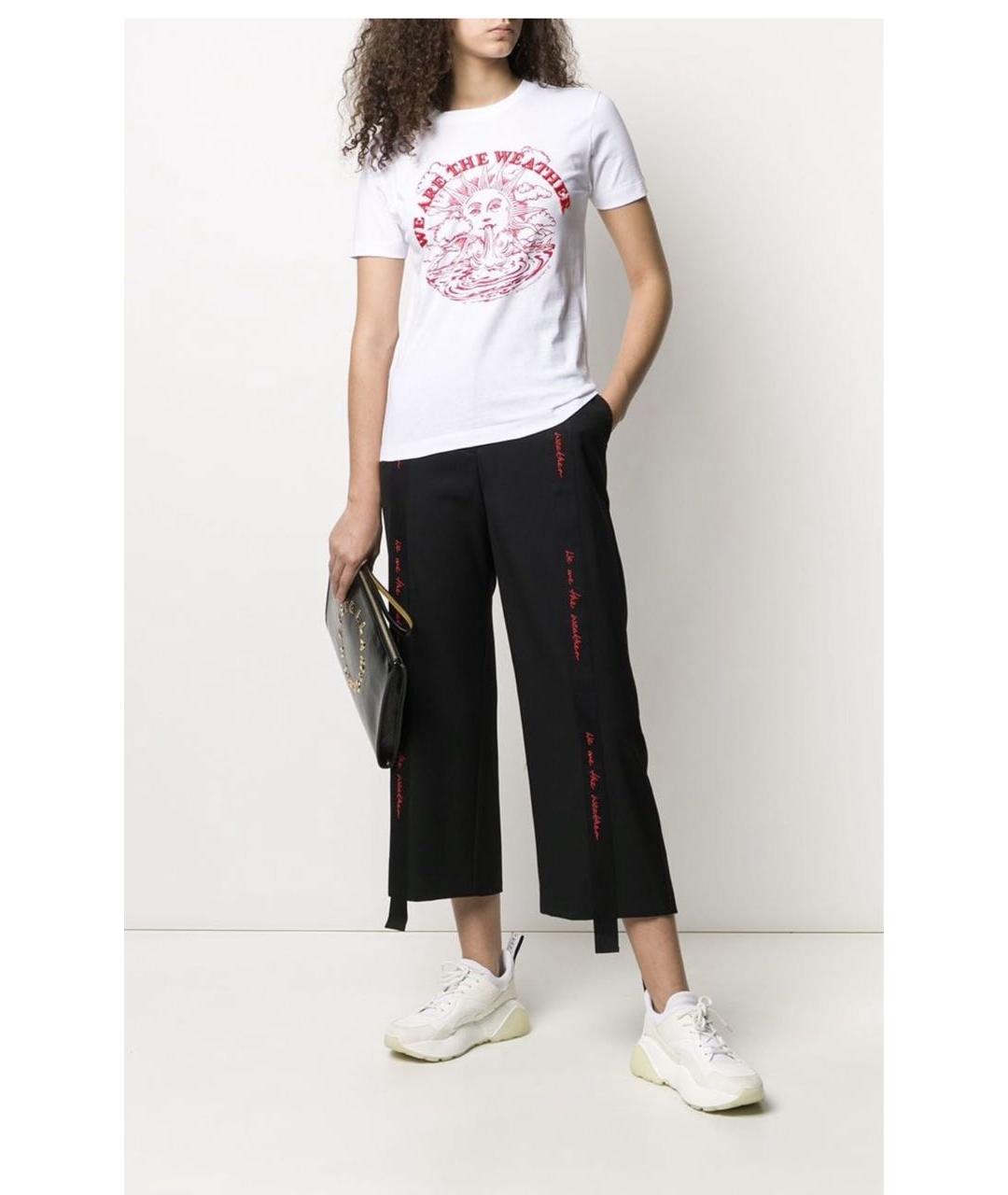 STELLA MCCARTNEY Черные шерстяные прямые брюки, фото 4