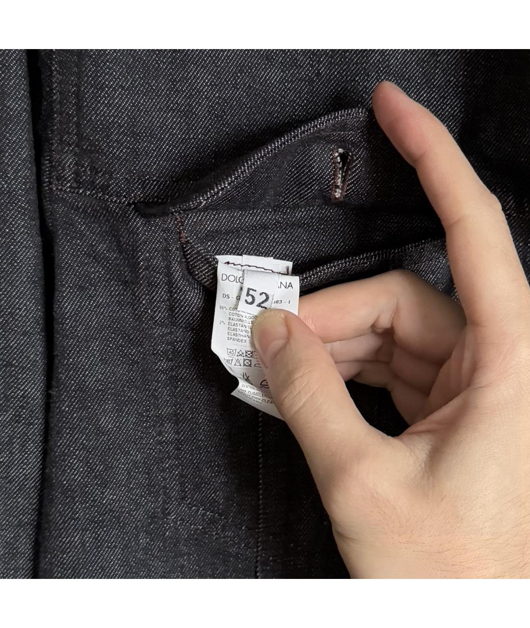 DOLCE&GABBANA Синяя хлопковая куртка, фото 8