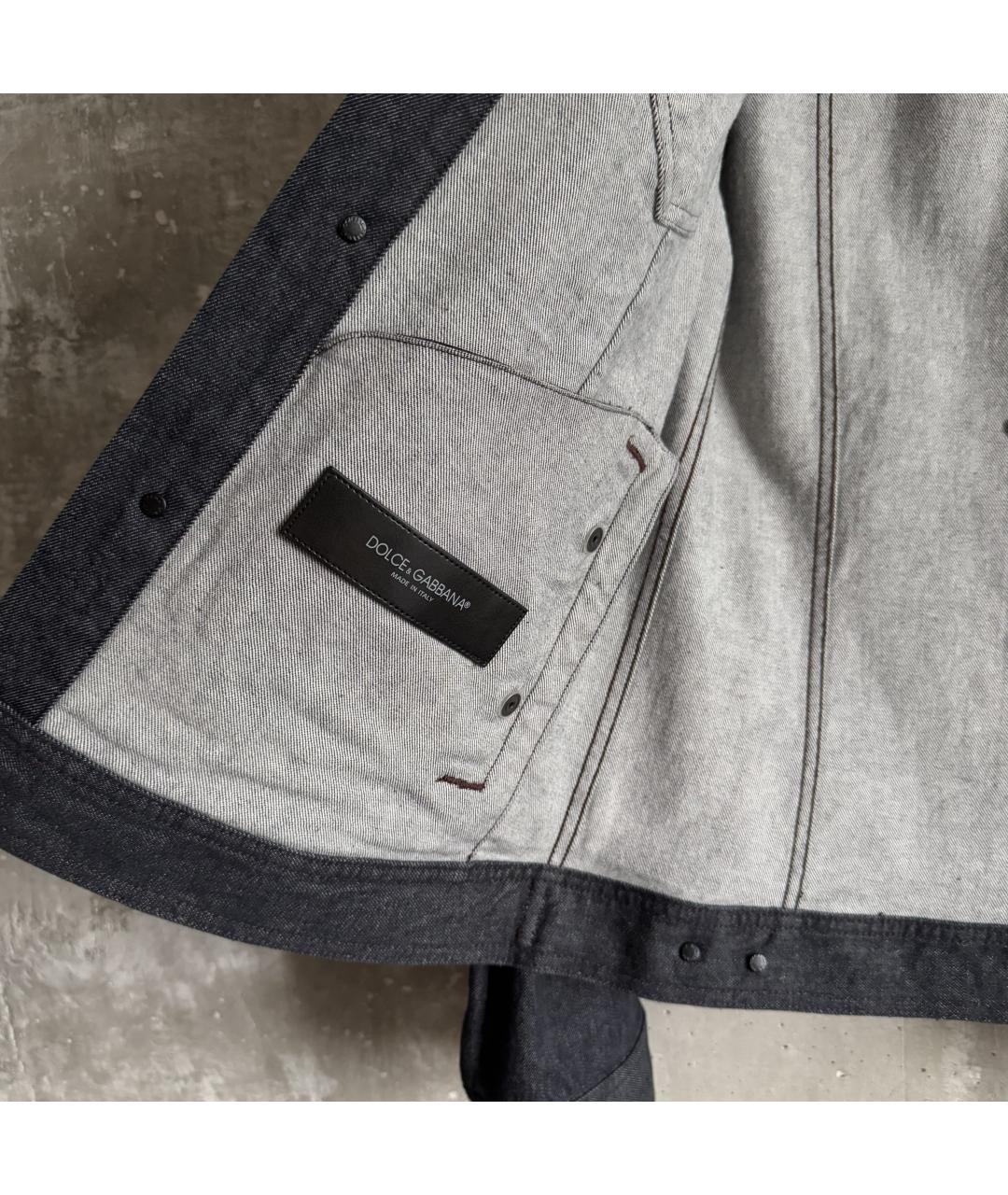 DOLCE&GABBANA Синяя хлопковая куртка, фото 7