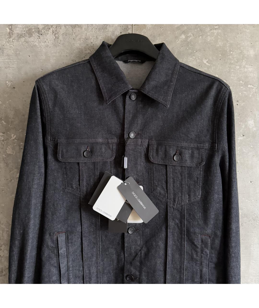 DOLCE&GABBANA Синяя хлопковая куртка, фото 6