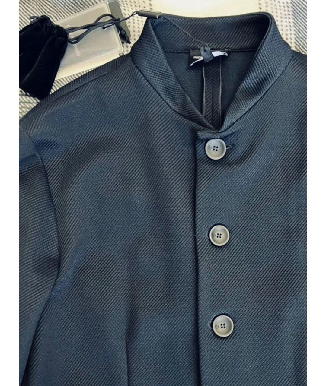 GIORGIO ARMANI Темно-синий хлопко-эластановый пиджак, фото 4
