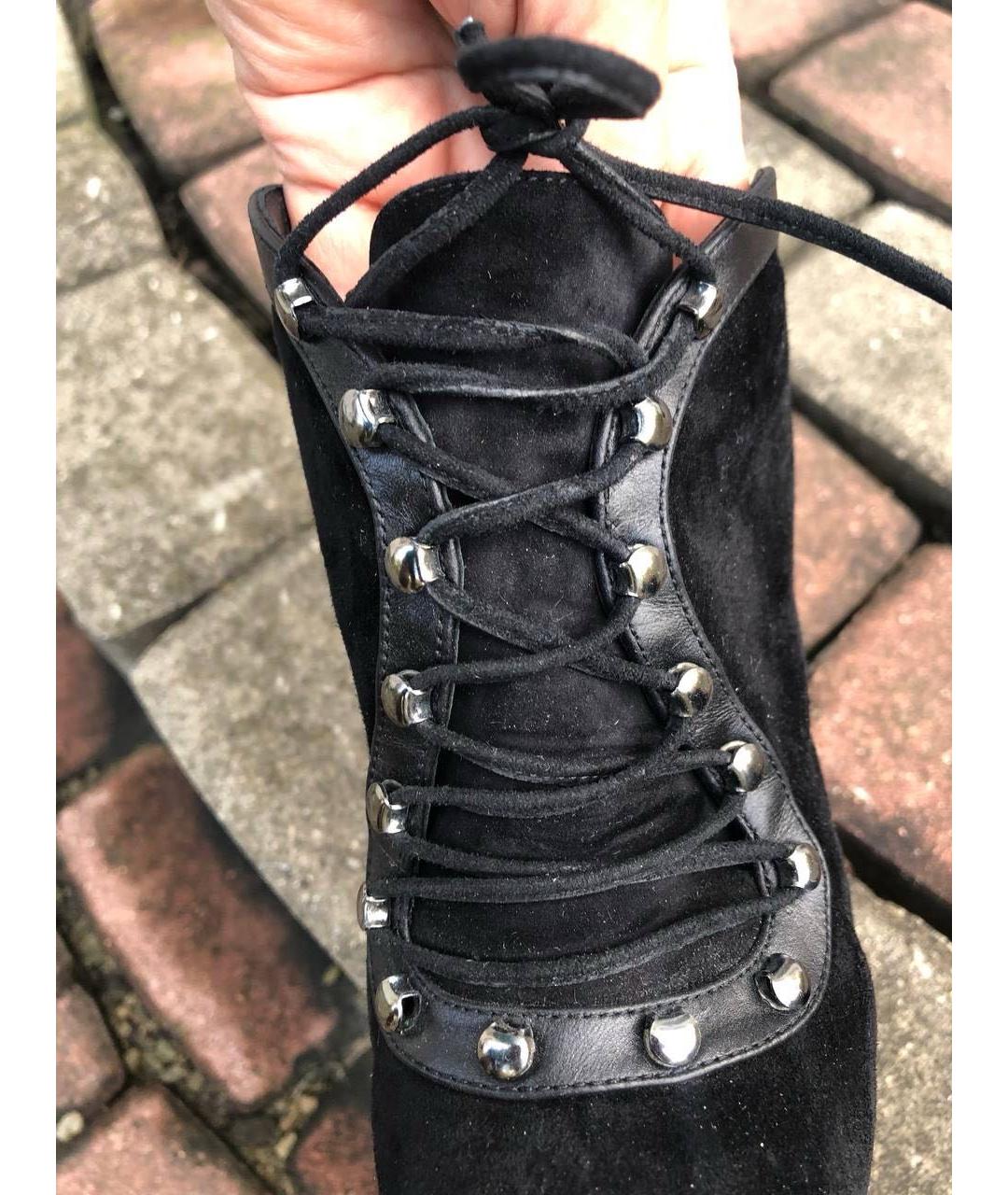 CASADEI Черные замшевые ботильоны, фото 7