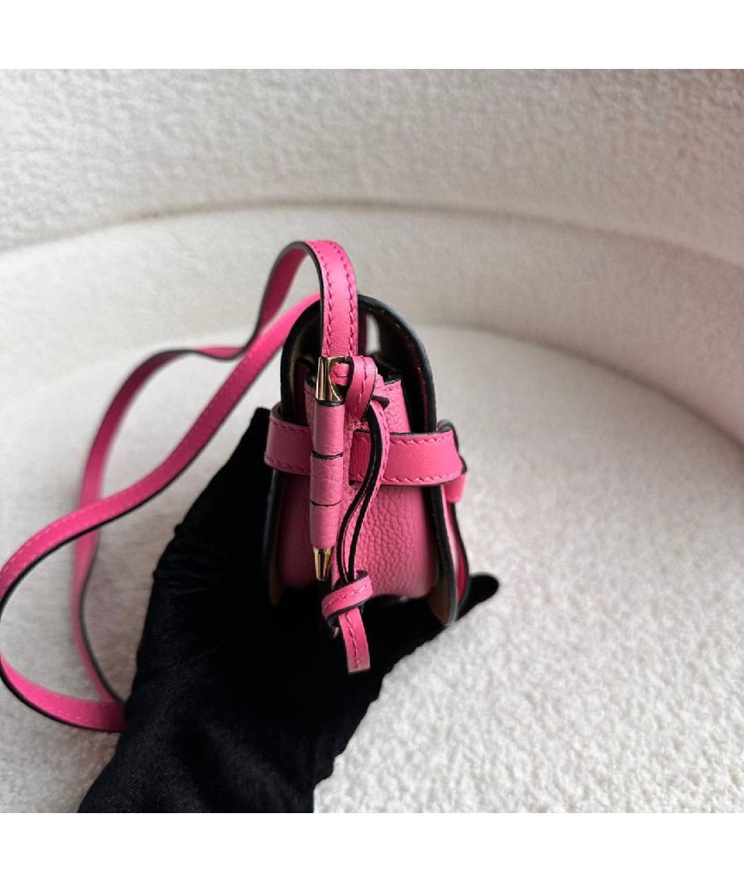 LOEWE Розовая кожаная сумка через плечо, фото 7