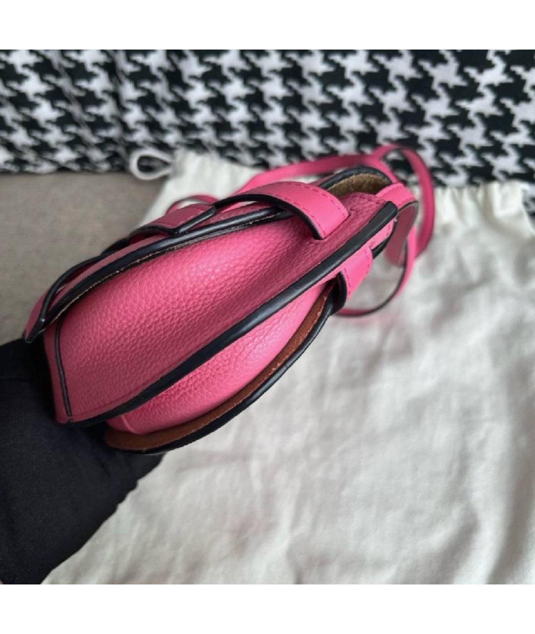 LOEWE Розовая кожаная сумка через плечо, фото 6