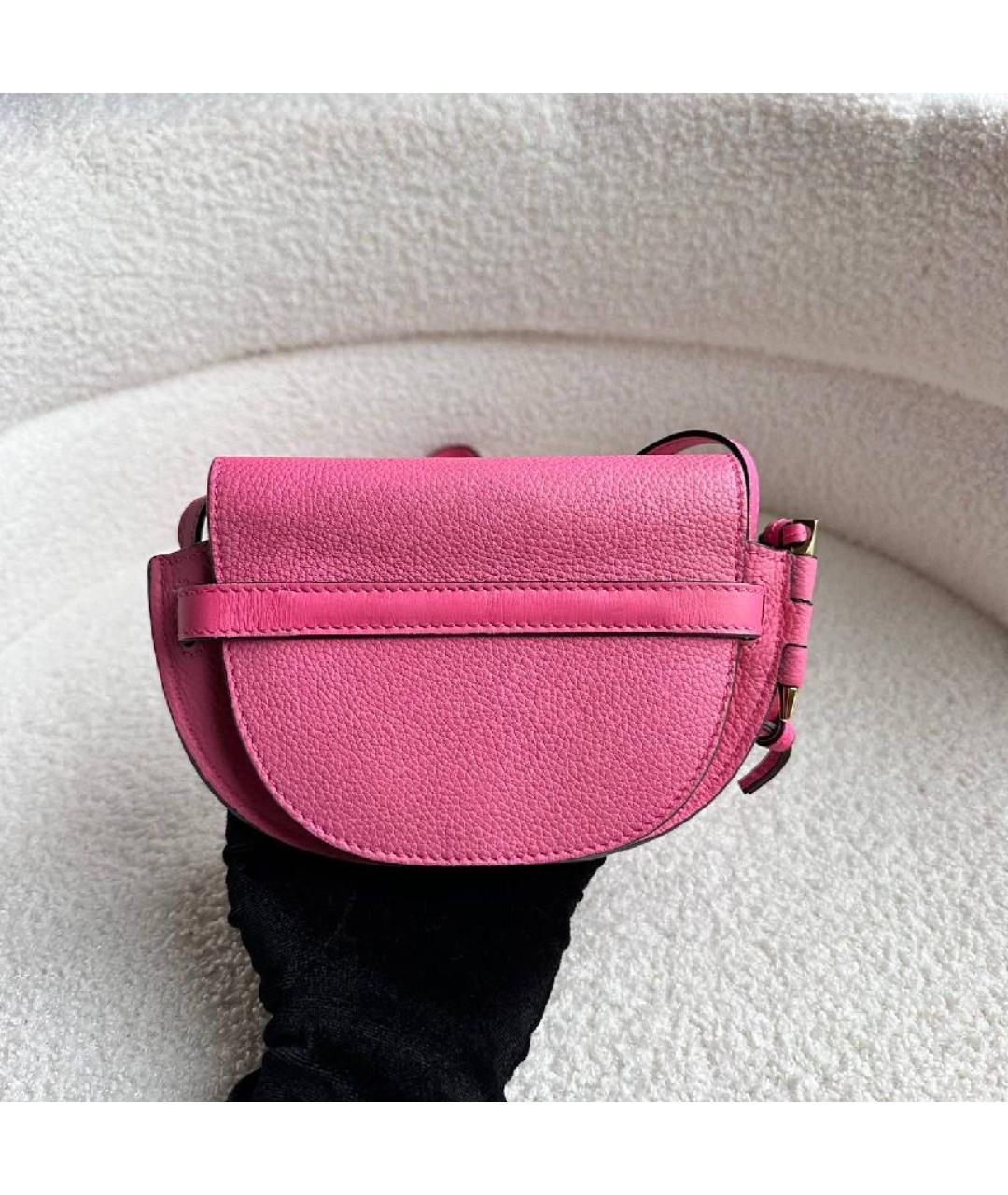 LOEWE Розовая кожаная сумка через плечо, фото 5