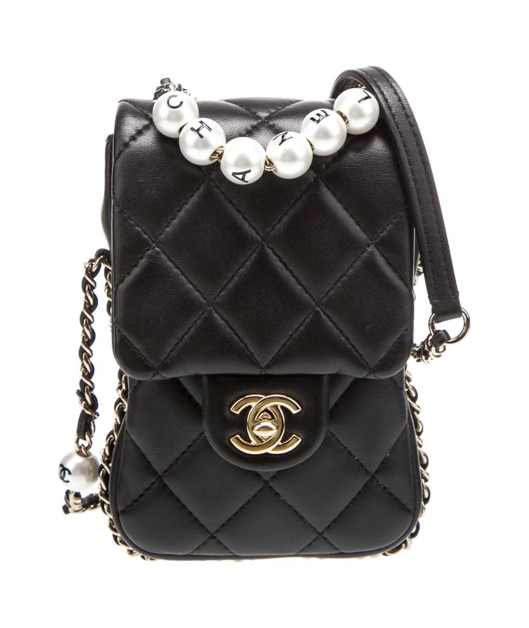 CHANEL Черная кожаная сумка через плечо, фото 9