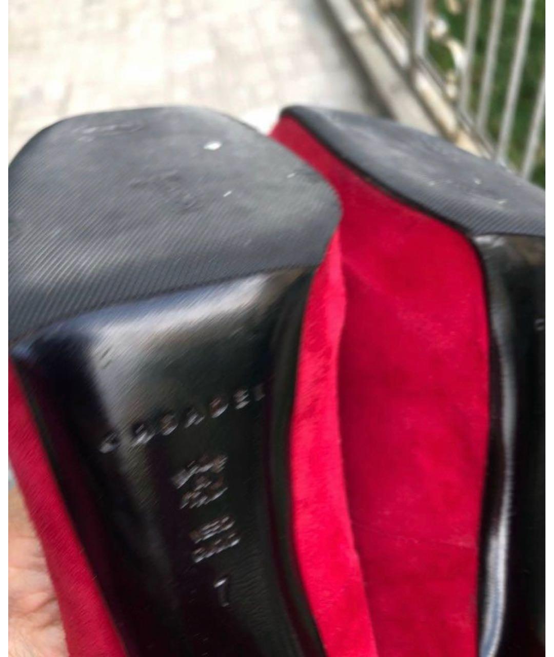 CASADEI Красные замшевые туфли, фото 7