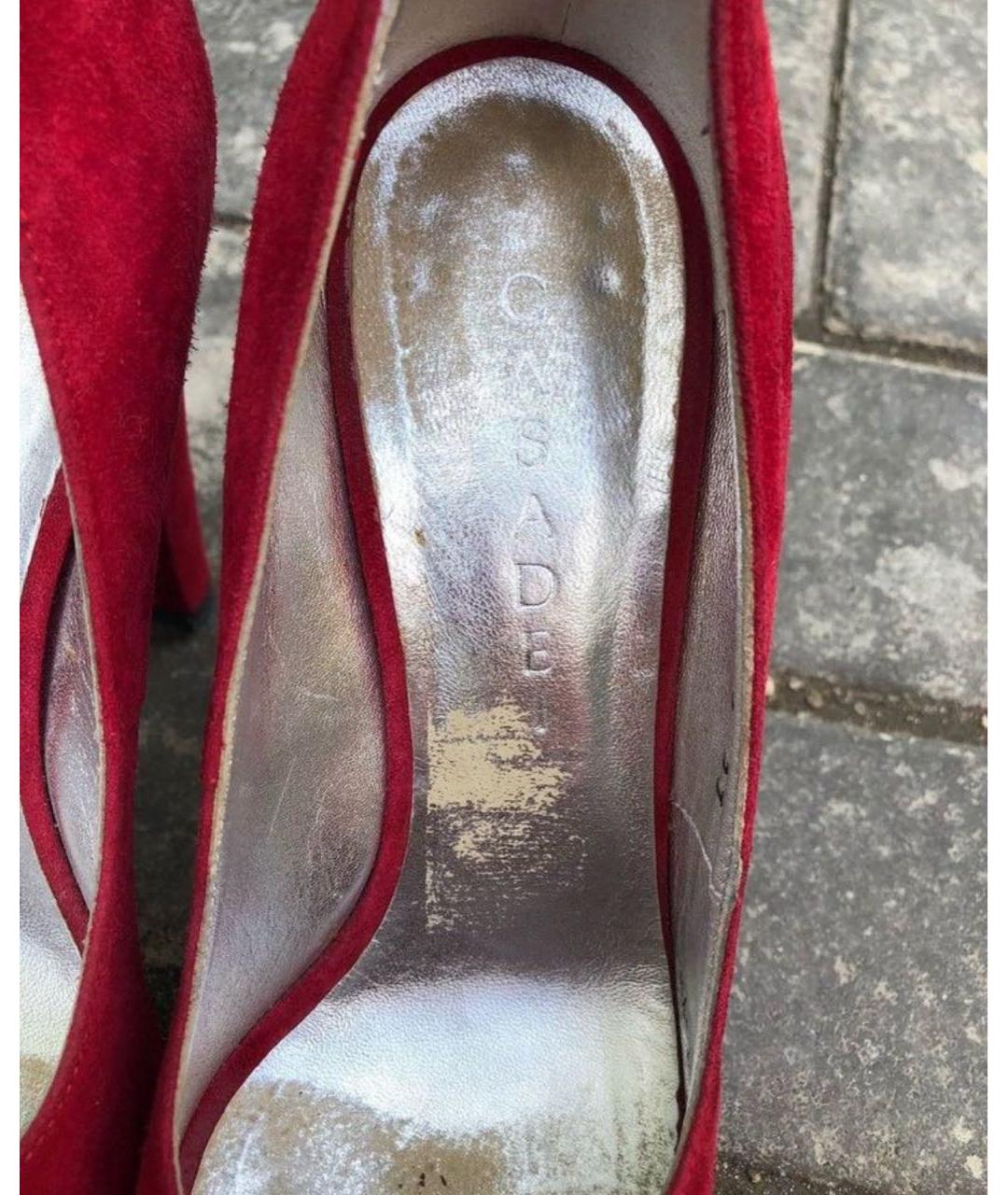CASADEI Красные замшевые туфли, фото 3