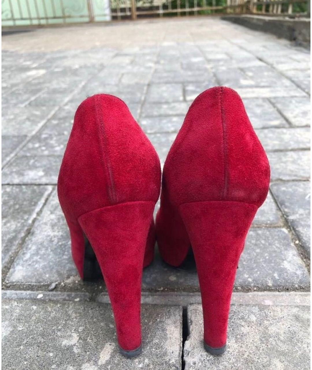 CASADEI Красные замшевые туфли, фото 4