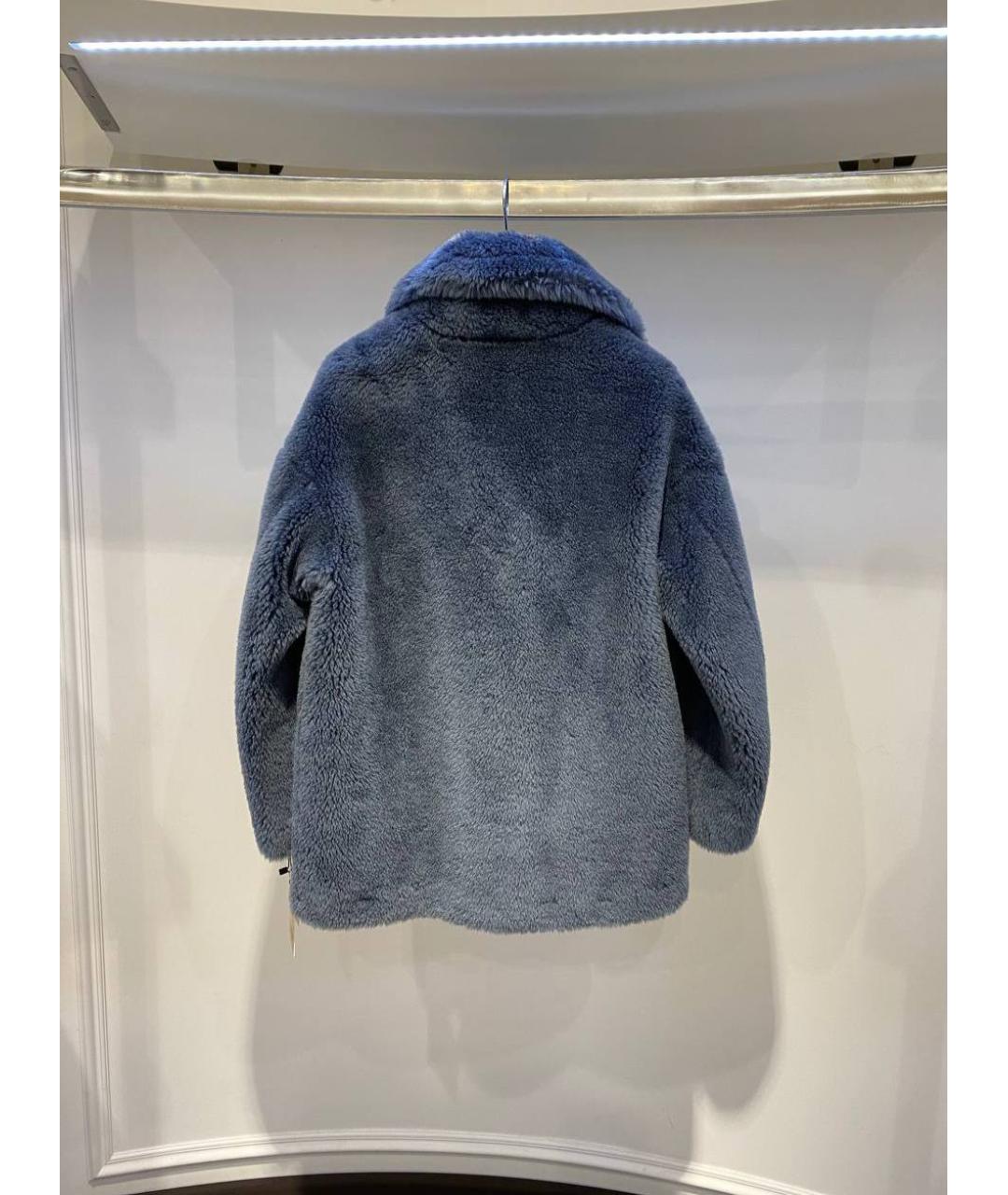 YVES SALOMON Голубая шуба, фото 2